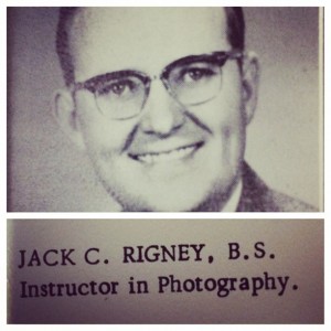 Our grandpa, Jack Rigney, in the 1959 LCC yearbook.