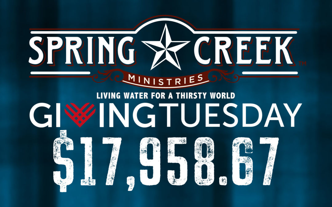 Spring Creek Ministries Giving Tuesday 2019 Results!