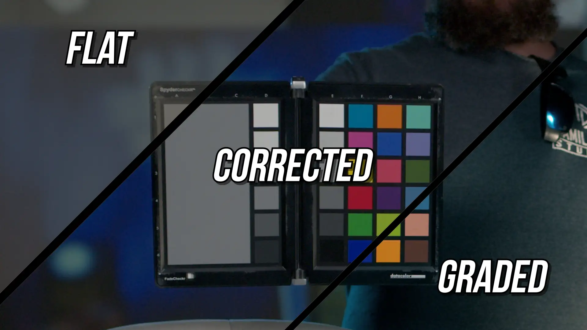 Color Grading Comparison A comparison of a flat image vs corrected vs graded by Hamil Bros Studios