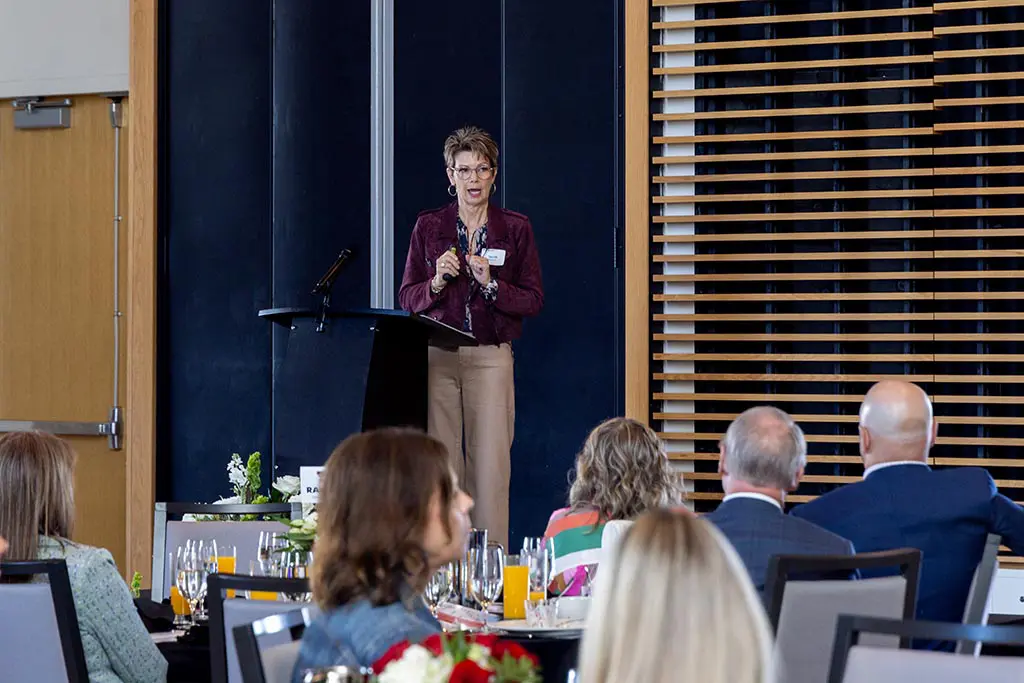 Sarah Bush Nuckells at the Alderson Griffin Presentation at Buddy Holly