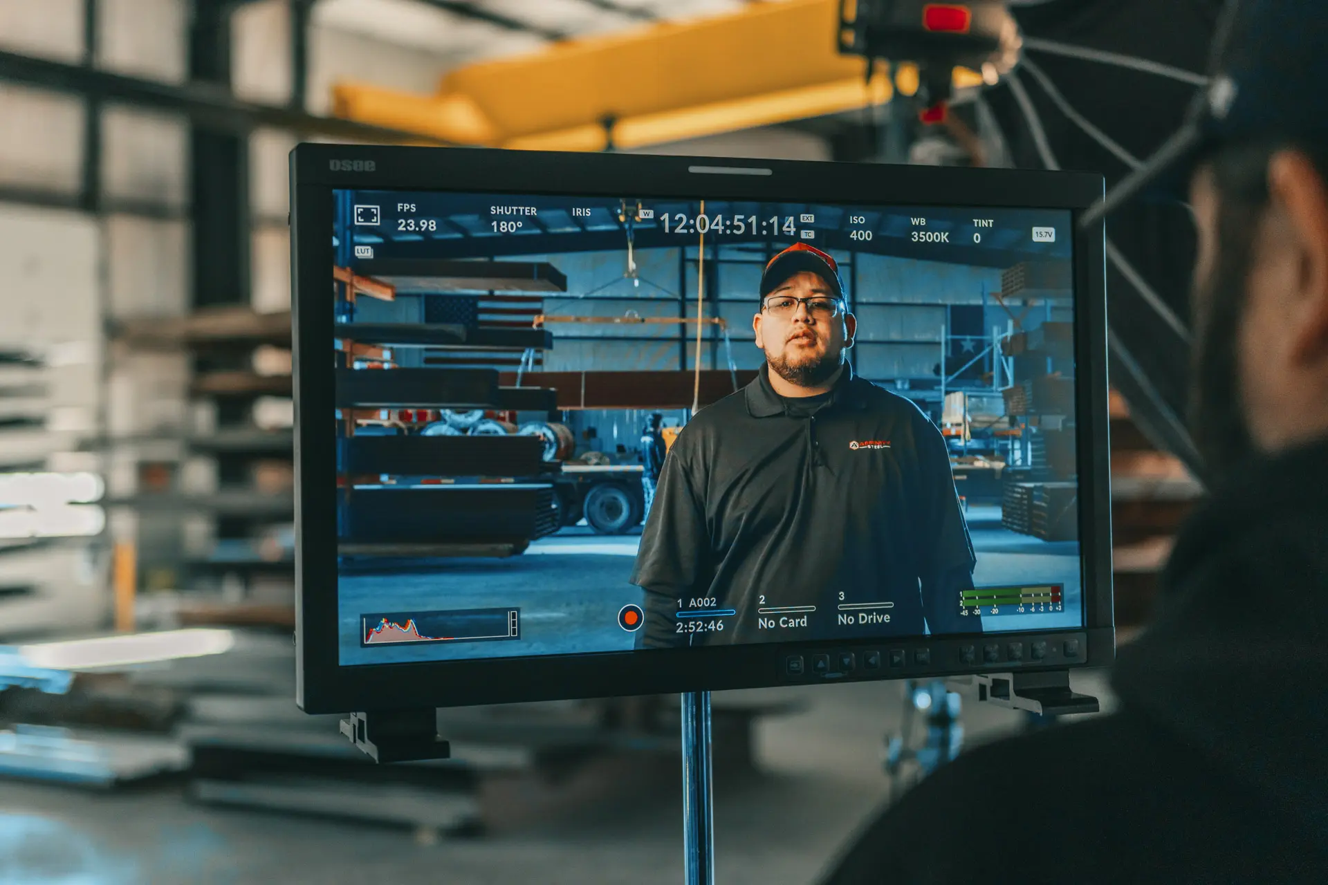 The pickup side of the Affinity Steel Shop