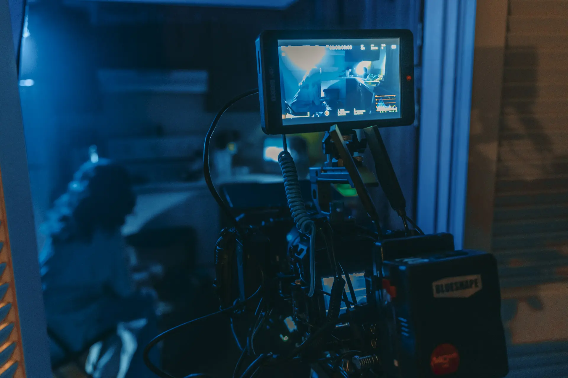 Actress Alleigh Denning in the LABOR XII cyberpunk music video